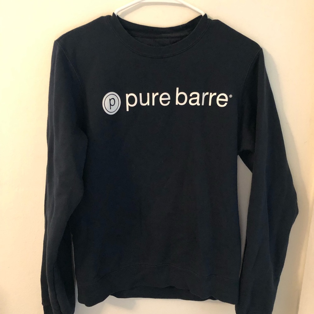 Pure Barre black crew neck sweatshirt